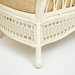 Комплект уличной мебели из ротанга Clara белый варинант исполнения - 6 | Loft Concept в Самаре