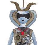 Кукла из джинсовой одежды и армейских палаток Rusalka Jeans&Tents варинант исполнения - 2 | Loft Concept в Самаре