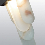 Подвесной светильник с белыми вертикальными элементами Alabaster Totem варинант исполнения - 5 | Loft Concept в Самаре