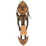 Панно из дерева Абориген в маске Aborigenn Mask варинант исполнения - 1 | Loft Concept в Самаре