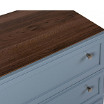Комод серый из массива бука с 3-мя ящиками Wenge Light варинант исполнения - 2 | Loft Concept в Самаре