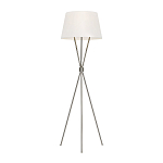Торшер на трех тонких перекрещенных ножках с белым конусным абажуром из льна Feiss варинант исполнения - 5 | Loft Concept в Самаре