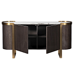 Комод  округлой формы с дверцами Chest of Precious Breed варинант исполнения - 1 | Loft Concept в Самаре