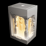 Встраиваемый в стену гипсовый светильник под покраску с колоннами и арками в античном стиле Antiquity Athena варинант исполнения - 3 | Loft Concept в Самаре