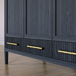 Большой Шкаф Primo Черный дуб с 3 дверьми и 3 выдвижными ящиками варинант исполнения - 5 | Loft Concept в Самаре