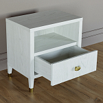 Прикроватная тумбочка с полкой Elsa Dreams White варинант исполнения - 2 | Loft Concept в Самаре