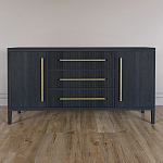 Буфет Primo с тремя ящиками и двумя фасадами Черный дуб варинант исполнения - 1 | Loft Concept в Самаре