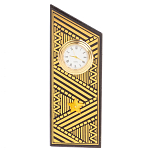 Часы подарочные настольные в виде погона Генерала из натурального камня Змеевик Gold Military Clock варинант исполнения - 7 | Loft Concept в Самаре