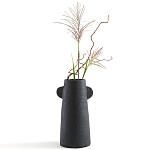 Ваза Serené Ceramic Vase Черная варинант исполнения - 3 | Loft Concept в Самаре