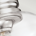 Потолочный светильник с прозрачным стеклянным плафоном в форме широкого колокола Feiss варинант исполнения - 2 | Loft Concept в Самаре