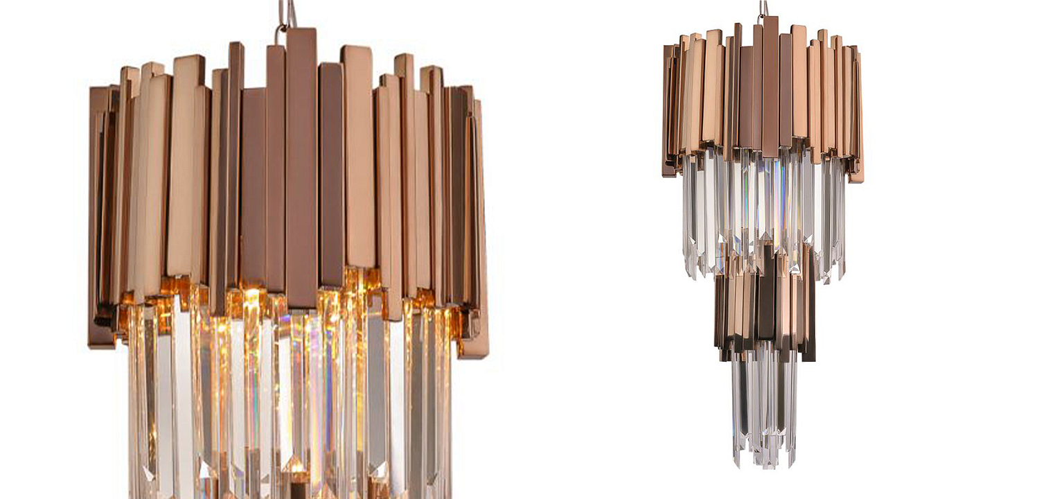 Люстра многоярусная Luxxu Modern Cascade Chandelier Bronze Metal Glass 35 Люстра многоярусная Luxxu Modern Cascade Chandelier Bronze Metal Glass 35 - Loft-Concept в Самаре