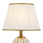 Настольная лампа с абажуром Celestina White Gold Lampshade Table Lamp варинант исполнения - 2 | Loft Concept в Самаре