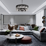 Люстра круглая из матового черного металла с подвесками из прозрачных стеклянных трубок Noir Tubes варинант исполнения - 12 | Loft Concept в Самаре