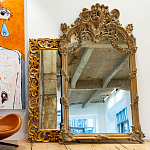 Зеркало настенное в ажурной раме с эффектом старины Classic Ornament Mirror варинант исполнения - 2 | Loft Concept в Самаре