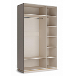 Шкаф трёхдверный с 2-мя зеркальными дверками Satin Furniture варинант исполнения - 4 | Loft Concept в Самаре