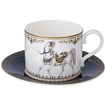 Чайный сервиз из фарфора с изображением лошадей на 6 персон 14 предметов Porcelain Horse Set варинант исполнения - 2 | Loft Concept в Самаре