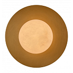 Бра круглое с плафоном из натурального камня на латунном основании Cryptocrystalline Stone варинант исполнения - 2 | Loft Concept в Самаре