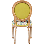 Стул из массива бука бежевый с изображением птиц и цветов Beige Green Chinoiserie Rose Garden Chair варинант исполнения - 2 | Loft Concept в Самаре