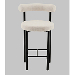 Стул полубарный Floreo букле молочный варинант исполнения - 4 | Loft Concept в Самаре