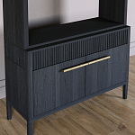 Стеллаж Primo с ящиками Черный дуб  варинант исполнения - 3 | Loft Concept в Самаре