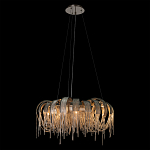 Люстра круглая подвесная с металлическими дугами и длинными цепочками 80 см Atlantis Chain варинант исполнения - 3 | Loft Concept в Самаре