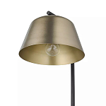 Торшер на изогнутом основании в сочетании черного и золотистого цвета Stable Base варинант исполнения - 3 | Loft Concept в Самаре