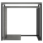 Комплект из 2-х приставных столов серого цвета из дерева ZIGOSH RETRO GREY варинант исполнения - 1 | Loft Concept в Самаре