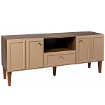 ТВ-тумба бежевая из массива бука с 2-мя дверками и ящиком Wenge Light варинант исполнения - 1 | Loft Concept в Самаре