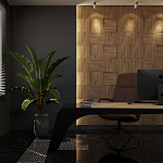 Гипсовая 3D панель с принтографией PM-08 варинант исполнения - 1 | Loft Concept в Самаре