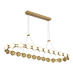 Люстра овальная с круглыми светодиодными источниками света Maxine Light варинант исполнения - 5 | Loft Concept в Самаре