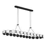 Люстра овальная с круглыми светодиодными источниками света Maxine Light варинант исполнения - 9 | Loft Concept в Самаре