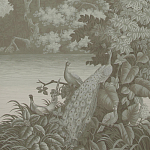 Обои ручная роспись Le Brésil Crystal Grey варинант исполнения - 1 | Loft Concept в Самаре