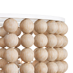 Люстра в форме цилиндра с вставками из деревянных бусин Wooden Beads варинант исполнения - 3 | Loft Concept в Самаре