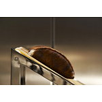 Дизайнерское кресло на металлическом каркасе с подставкой для ног Poltronova Mies Armchair варинант исполнения - 14 | Loft Concept в Самаре