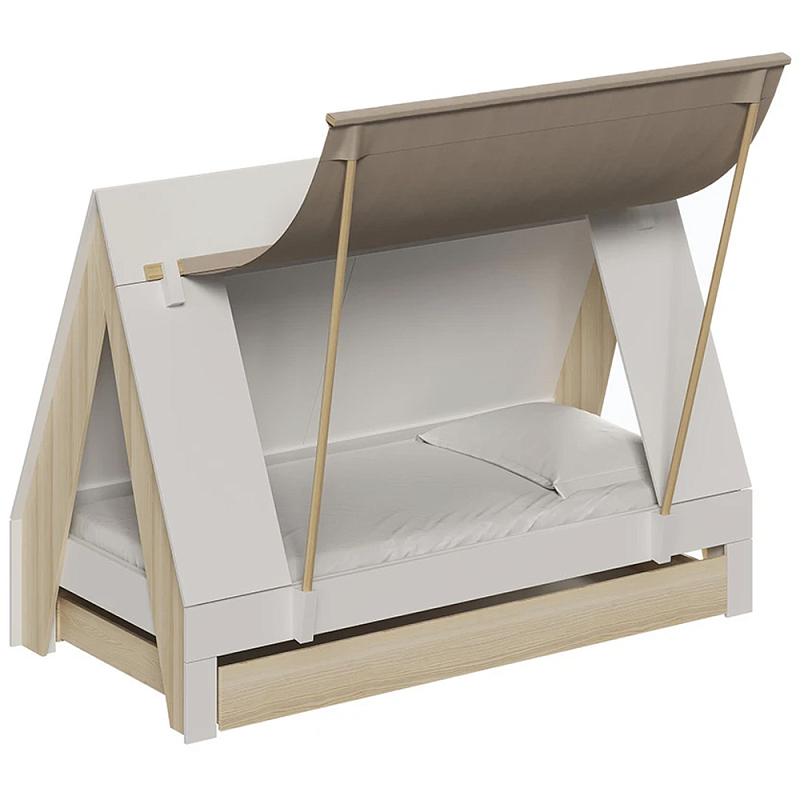 Кровать в детскую в виде домика Tiny Townn Bed Белый Бежевый Розовый Зеленый шалфей Кровать в детскую в виде домика Tiny Townn Bed Белый Бежевый Розовый Зеленый шалфей в Самаре | Loft Concept
