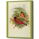 Постер на холсте с изображением птиц Blooming Birds Poster варинант исполнения - 7 | Loft Concept в Самаре