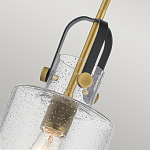 Подвесной светильник с цилиндрическим плафоном из прозрачного стекла с пузырьками Kichler варинант исполнения - 4 | Loft Concept в Самаре