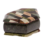 Шкатулка для украшений с мозаикой из натуральных камней Stone Casket варинант исполнения - 2 | Loft Concept в Самаре