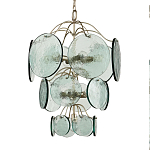 Люстра с каскадом из круглых декоративных элементов Discs of Light варинант исполнения - 2 | Loft Concept в Самаре