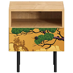 Прикроватная тумба с изображением на ящике Elise Nightstand варинант исполнения - 5 | Loft Concept в Самаре