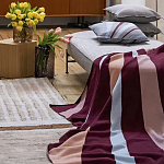 Плед из хлопка с геометрическим рисунком Elan Stripe Addison варинант исполнения - 6 | Loft Concept в Самаре