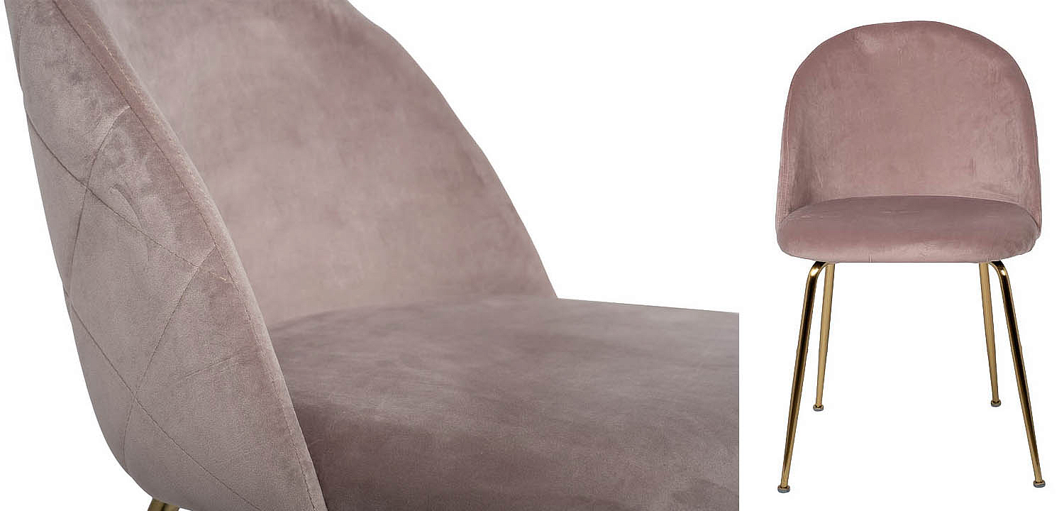 Стул Sadler Chair pink velor Стул Sadler Chair pink velor - Loft-Concept в Самаре
