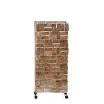 Торшер из перламутра на металлическом каркасе Indonesian Tower 2 варинант исполнения - 2 | Loft Concept в Самаре