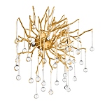 Бра с лучеобразным основанием и подвесками из прозрачного стекла в виде длинных капель Droplet Chandelier варинант исполнения - 3 | Loft Concept в Самаре