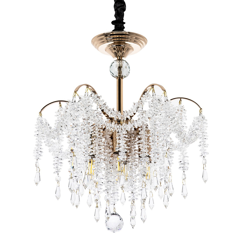 Люстра с хрустальными подвесками Crystal Classic Fairytree Chandelier 8 Золотой Прозрачное Стекло Люстра с хрустальными подвесками Crystal Classic Fairytree Chandelier 8 Золотой Прозрачное Стекло в Самаре | Loft Concept