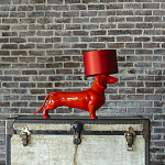 Настольная лампа COLLECTION OF DOGS с абажуром Такса варинант исполнения - 2 | Loft Concept в Самаре