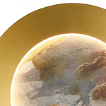 Бра в форме диска цвета латунь Brass Borders варинант исполнения - 3 | Loft Concept в Самаре