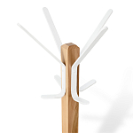 Вешалка с квадратным основанием и 4-мя белыми металлическими крючками Industrial Metal Rust варинант исполнения - 2 | Loft Concept в Самаре