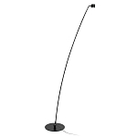 Торшер с изогнутой черной металлической стойкой и цилиндрическим плафоном Davide Groppi варинант исполнения - 1 | Loft Concept в Самаре