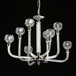 Люстра с 8-ю лампами и гранеными стеклянными плафонами Prism Gala варинант исполнения - 4 | Loft Concept в Самаре